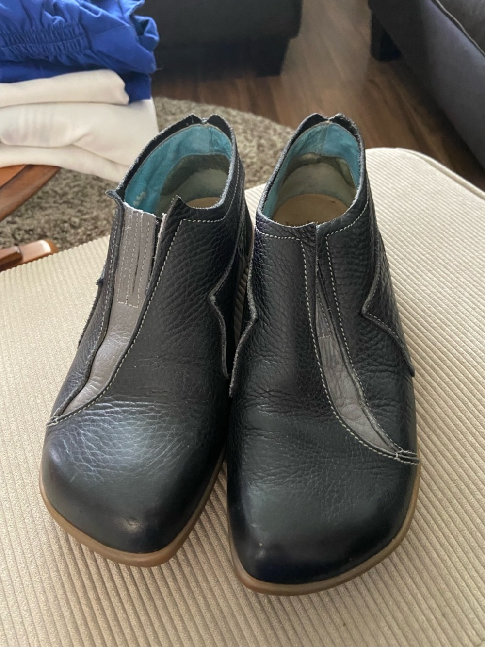 Fluevog Peacemaker Black Leather Slip-On Men's Loafers